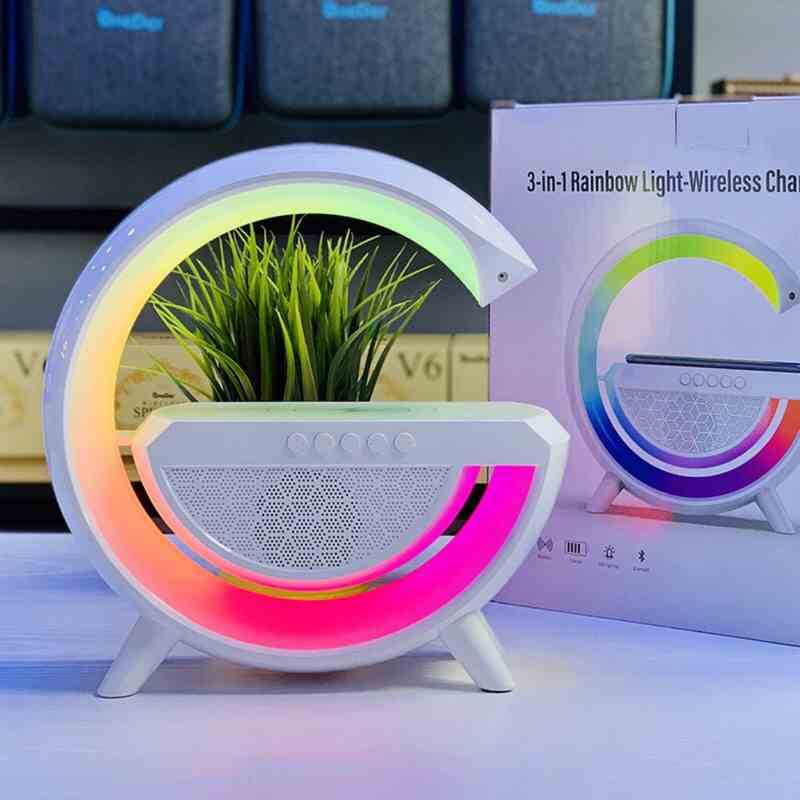 [Mã BMLTA35 giảm đến 35K đơn 99K] Loa bluetooth chữ G có đèn led RGB kiêm đèn ngủ và sạc không dây