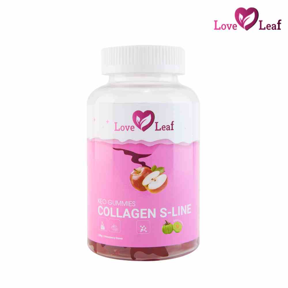 [Mã BMLTA35 giảm đến 35K đơn 99K] Kẹo Dẻo Collagen S-Line Love Leaf Hỗ Trợ Làm Đẹp Da, Dáng Xinh, Hộp 120gr