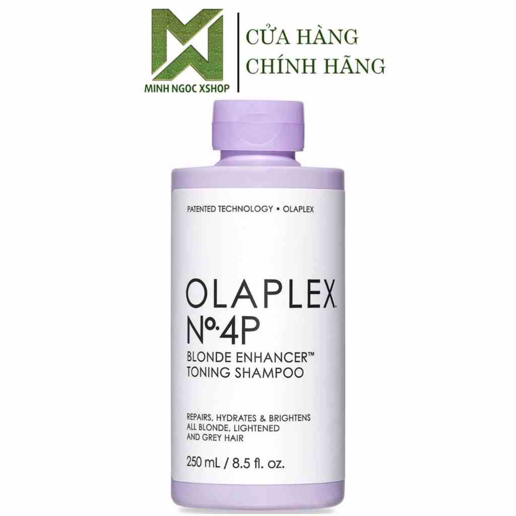 Dầu gội tím khử vàng Olaplex NO4P Blonde Enhancer Toning Shampoo 250ML