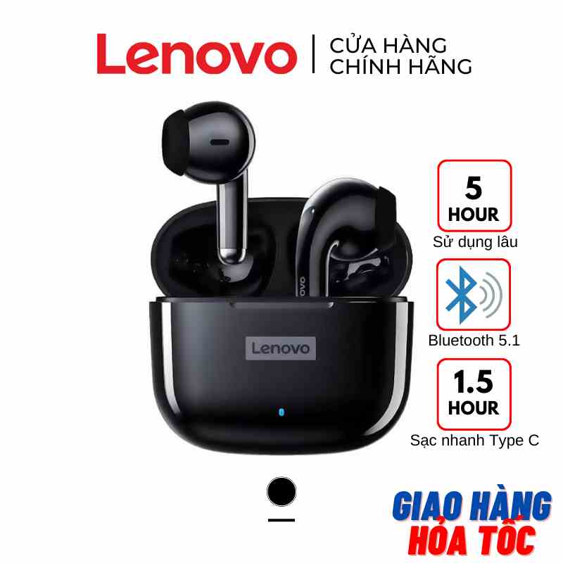 [SẴN HCM] Tai nghe Bluetooth Lenovo LP40 Pro 5.1 HD - Chống ồn - Có micro - Pin khỏe - màu ĐEN