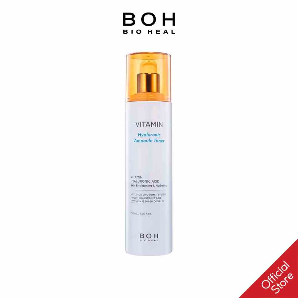 Nước Hoa Hồng Hyaluronic Dưỡng Ẩm & Làm Sáng Da BIOHEAL BOH VITAMIN HYALURONIC AMPOULE TONER 150ml