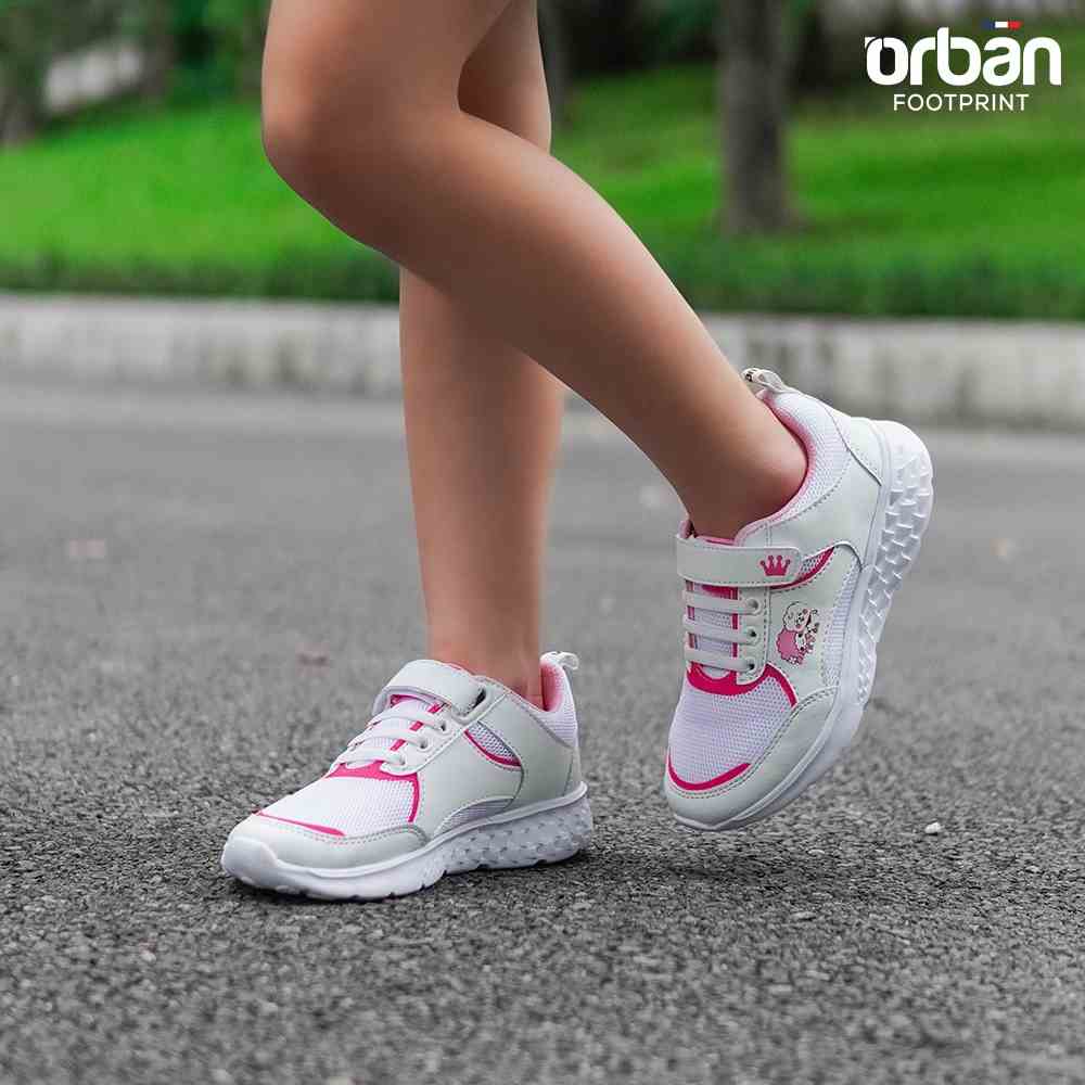 [Mã BMLTA35 giảm đến 35K đơn 99K] Giày Sneaker Urban cao cấp cho bé gái TG2210 đen hồng và trắng hồng