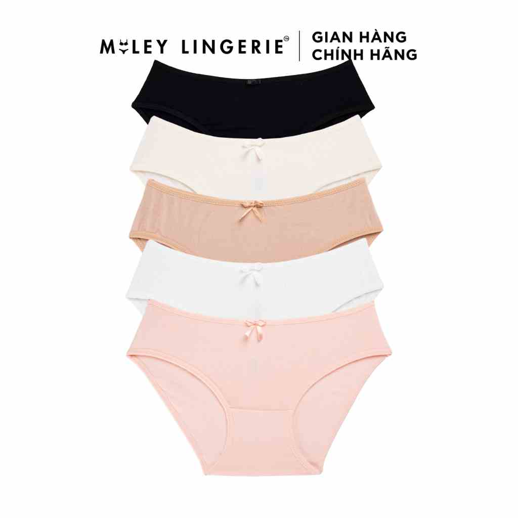 [TẶNG VOUCHER 50K KHI MUA ĐỒ BƠI] Combo 5 Quần Lót Flexi Cotton Lụa Co Dãn 4 Chiều Màu Ngẫu Nhiên Miley Lingerie BCS40