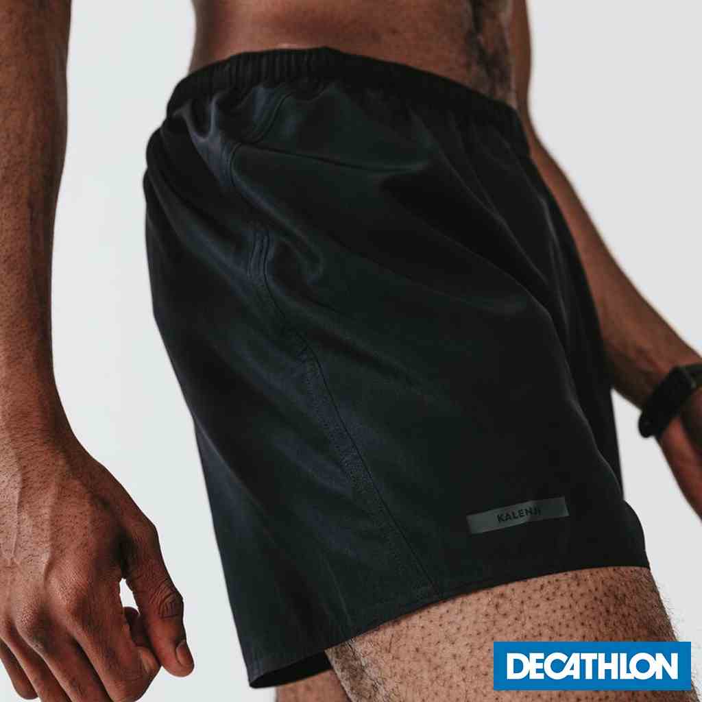 Quần short chạy bộ Run Dry cho nam Đen DECATHLON KALENJI mã 8325702