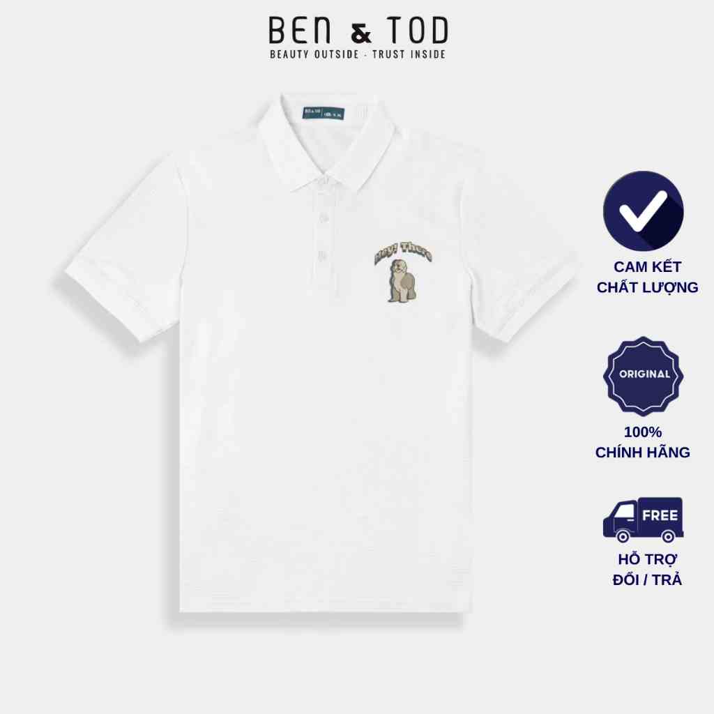 Áo polo nam BEN & TOD R1300BB196 vải thun cotton 100%, nam tính, chỉn chu, sang trọng, thanh lịch