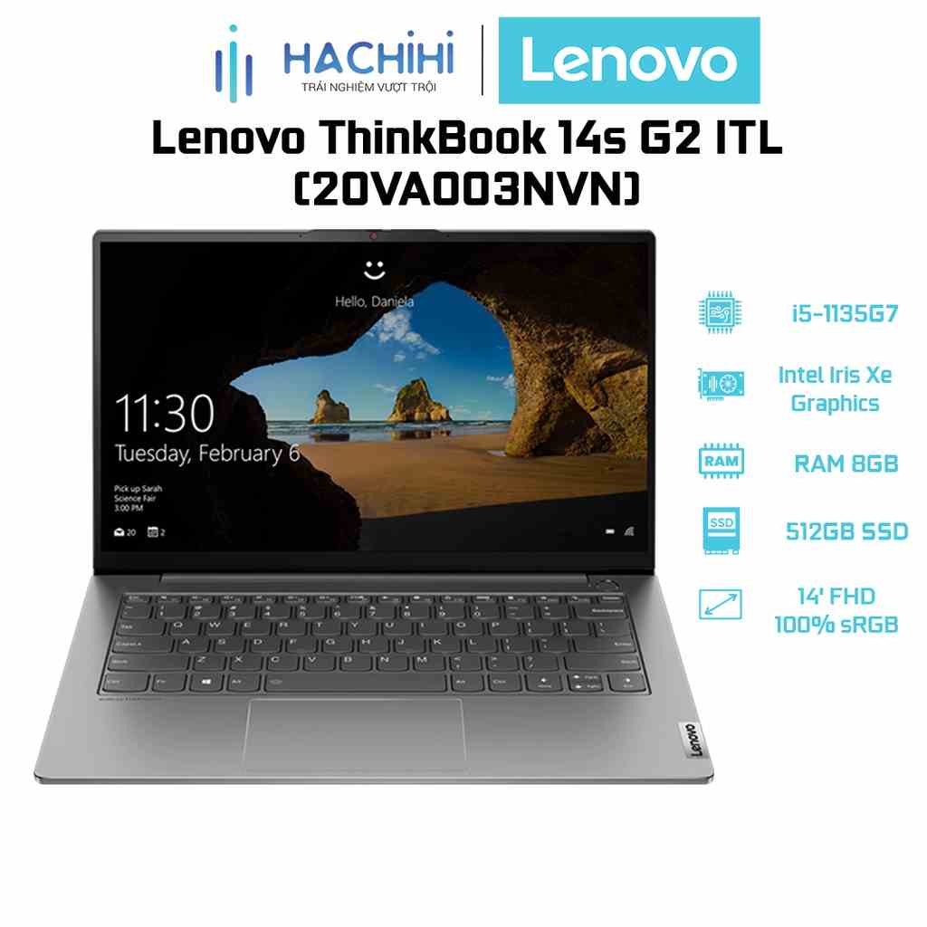 Laptop Lenovo ThinkBook 14s G2 ITL (20VA003NVN) (i5-1135G7 | 8GB | 512GB | Intel Iris Xe Graphics | 14 FHD 100% sRGB)