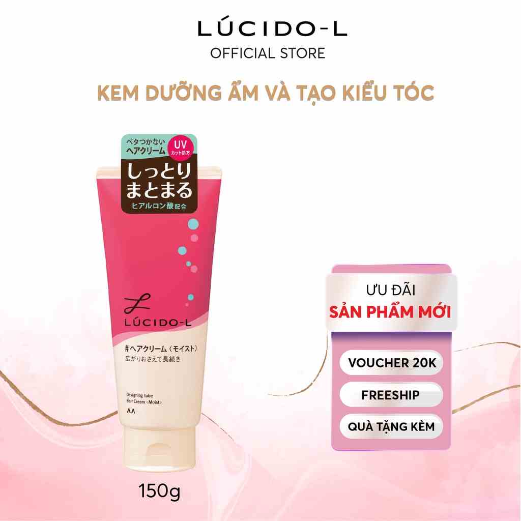 [Mã BMLTB200 giảm đến 100K đơn 499K] Kem Dưỡng Và Tạo Kiểu Tóc Lucido-L Moist Dưỡng Ẩm 150g