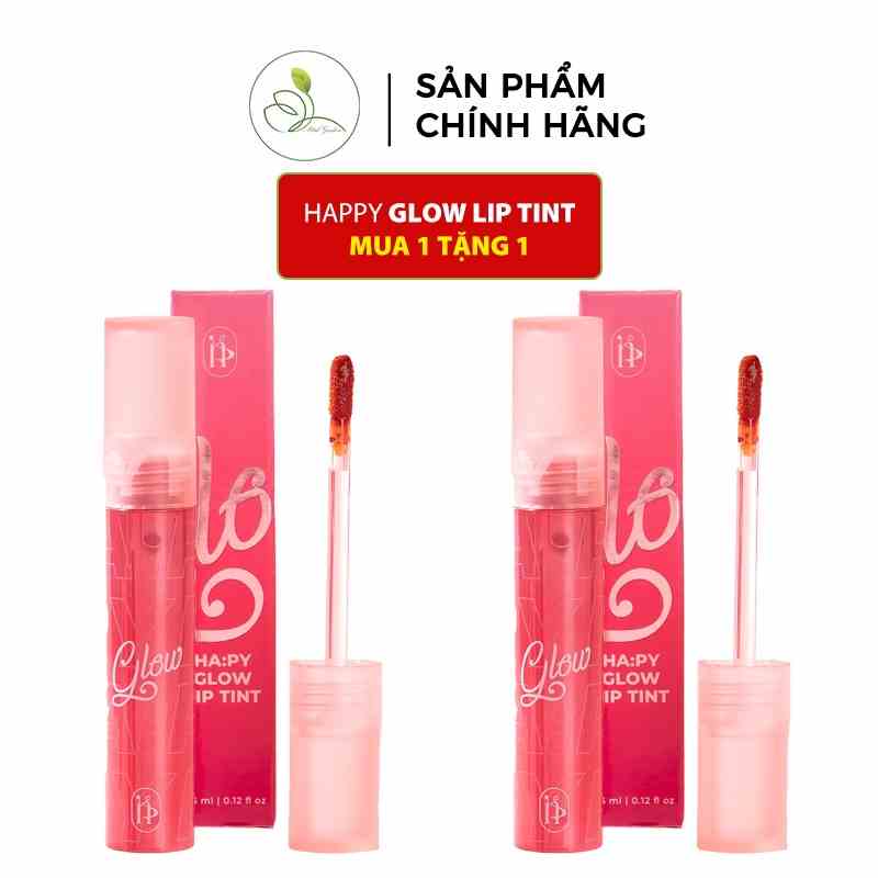 Son ha:py glow lip tint Mini garden bóng lì giữ màu 24h kháng nước không lem không trôi 3.5ml PV1033