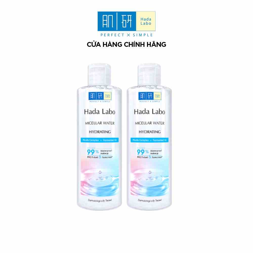 [VB] Combo 2 Nước tẩy trang sạch sâu dưỡng ẩm Hada Labo Micellar Water Hydrating 240ml/chai