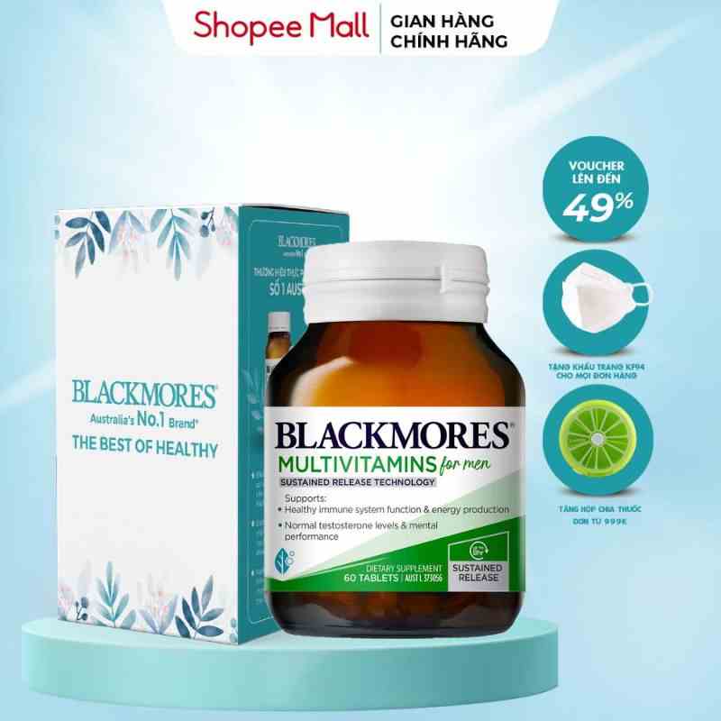 Combo Vitamin tổng hợp dành cho nam và nữ Multivitamin for men and women Blackmores 60 viên