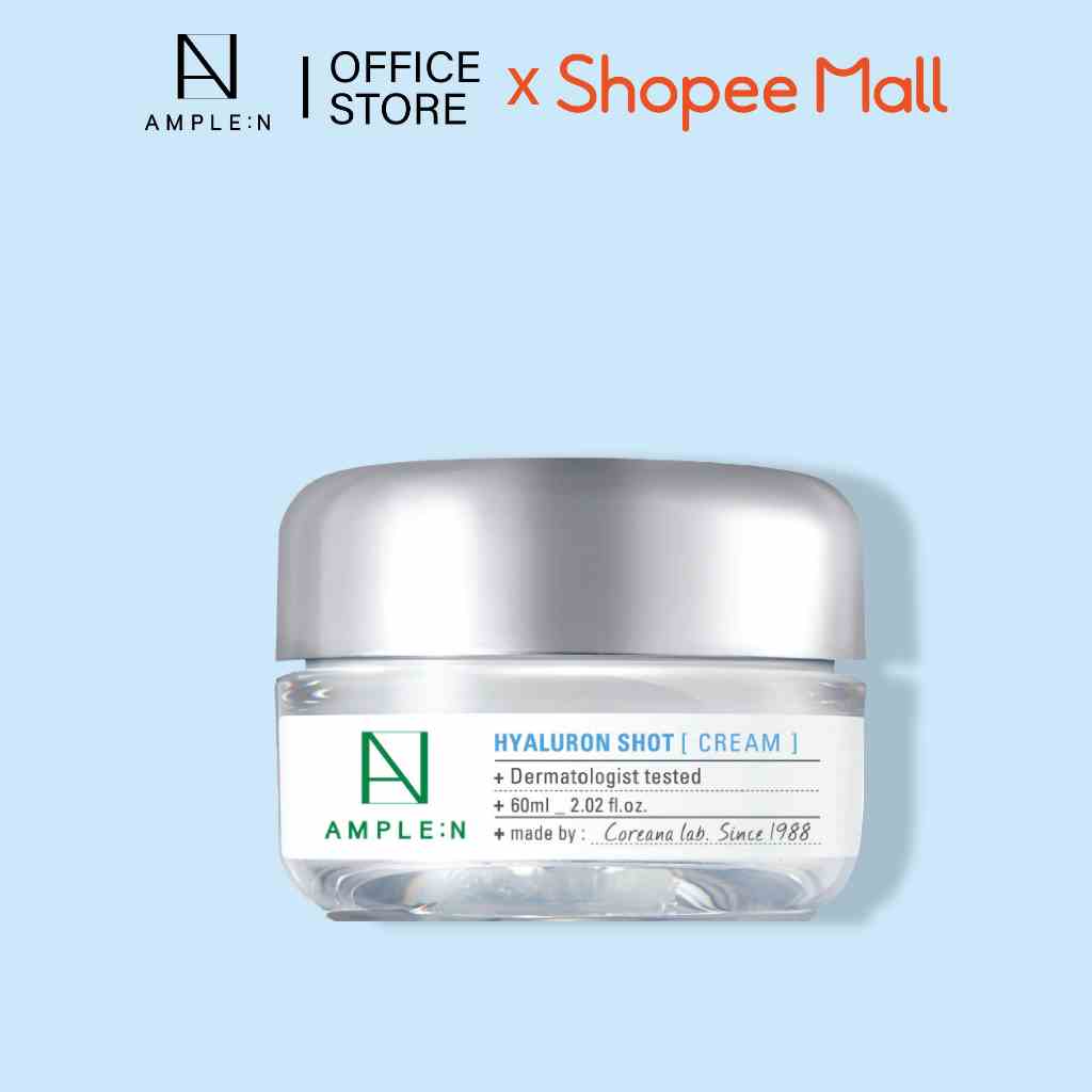 [Mã BMLTB200 giảm đến 100K đơn 499K] Kem Dưỡng Ẩm Dành Cho Da Khô AMPLE:N Hyaluron Shot Cream 60ml