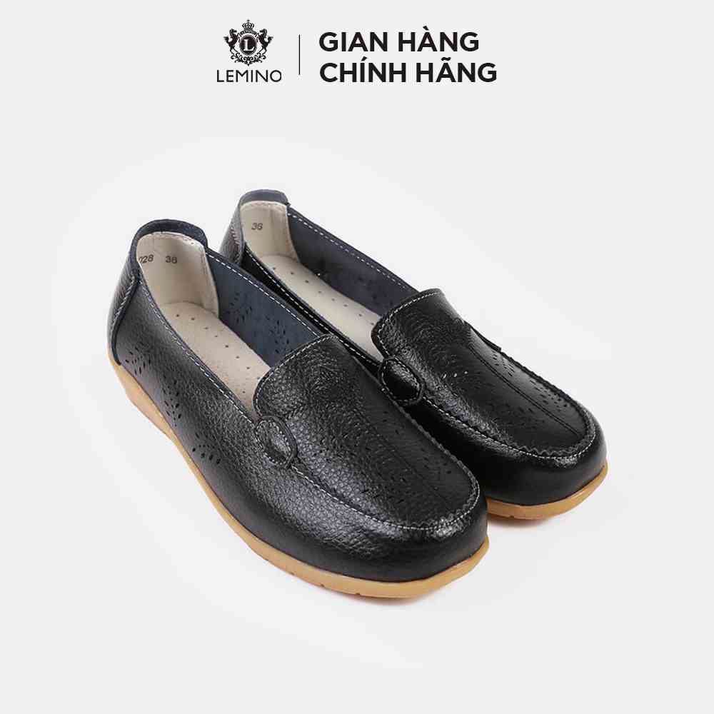 Giày Nữ Đế Bệt LEMINO Moccasins LB63028