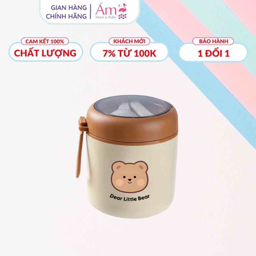 Bình Ủ Cháo Giữ Nhiệt Ấm Baby Kèm Túi Tiện Lợi An Toàn Ấm Gift Decor