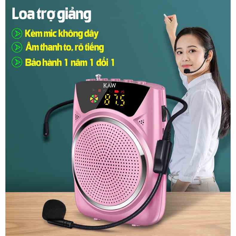 Loa trợ giảng cho giáo viên không dây Bluetooth 5.0,máy trợ giảng UHF chính hãng bảo hành 12 tháng