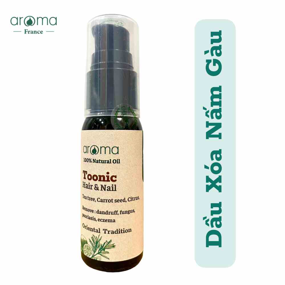 [Mã BMLTB200 giảm đến 100K đơn 499K] Dầu xoa tóc móng Aroma Toonic bảo vệ gàu nấm 30ml