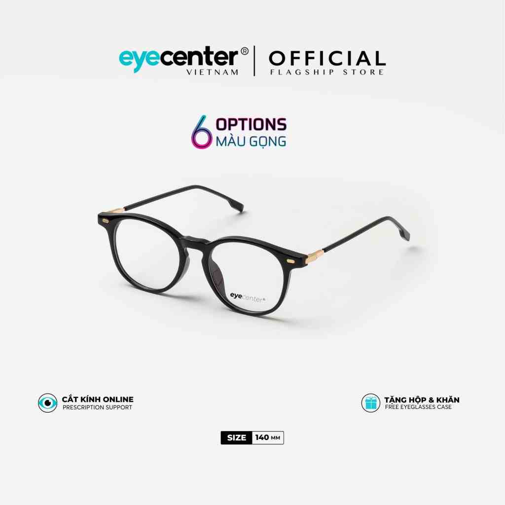 Gọng kính cận nam nữ chính hãng EYECENTER B97S nhựa phối kim loại chống gỉ cao cấp nhập khẩu by Eye Center Vietnam