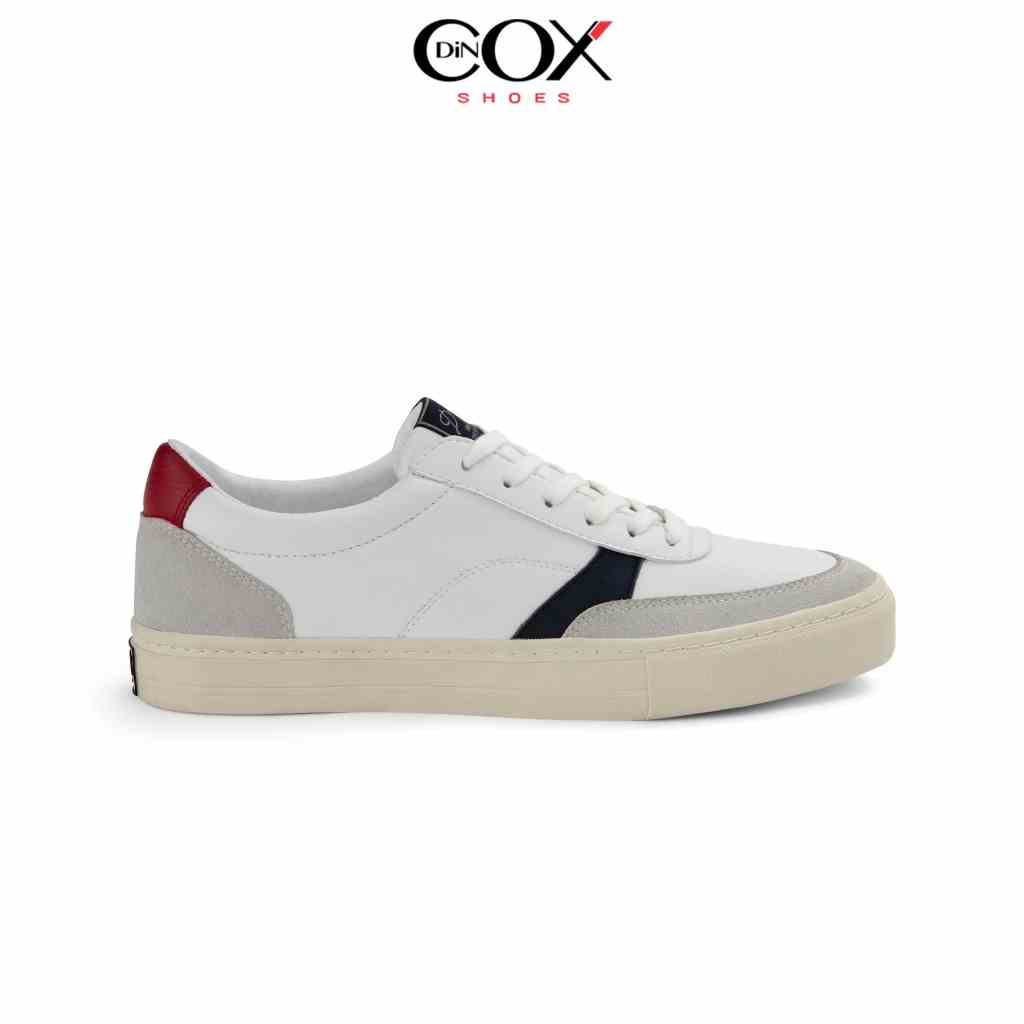 [Mã BMLTA35 giảm đến 35K đơn 99K] Giày Sneaker Nam E13 OffWhite Navy Red Giày thể thao