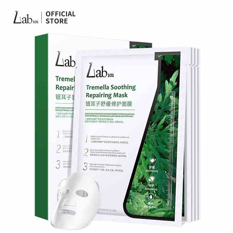 Lab101 Tremella Soothing Repairing Facial  mặt nạ dưỡng ẩm chuyên sâu cho da nhạy cảm 25ML * 5 Cái Colorkey