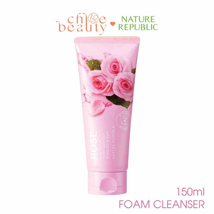 [Mã BMLTA35 giảm đến 35K đơn 99K] Sửa rửa mặt NATURE REPUBLIC Real Nature Rose Foam Cleanser 150ml