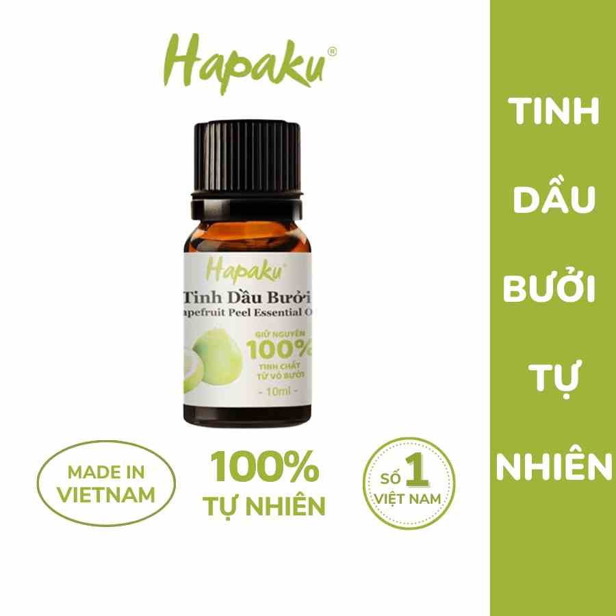 Tinh Dầu Bưởi Nguyên Chất Hapaku 10ml, Mát-xa Giúp Mọc Tóc Chăm Sóc Da