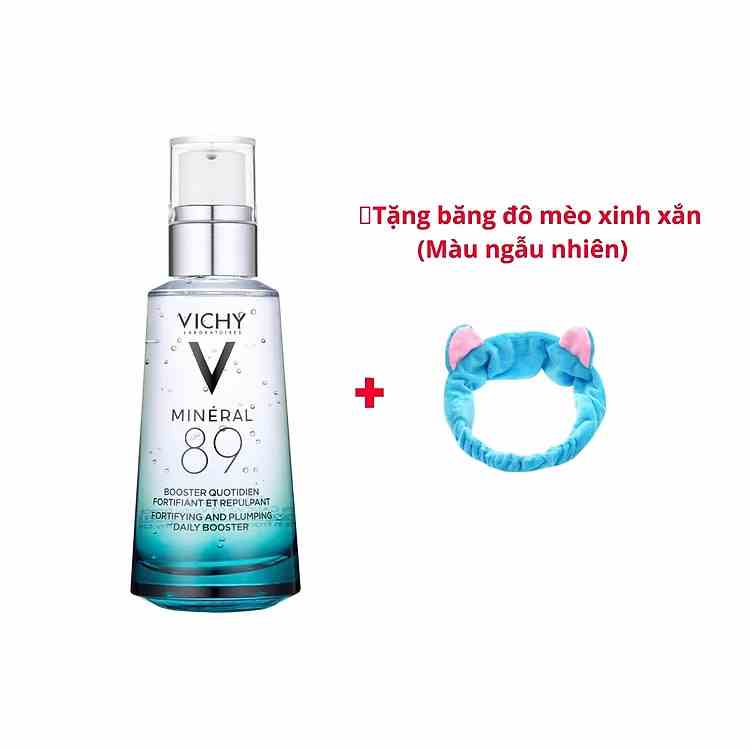 Dưỡng Chất Khoáng Cô Đặc Phục Hồi Và Bảo Vệ Da Vichy Mineral 89 (50ml) tặng kèm băng đô mèo xinh xắn