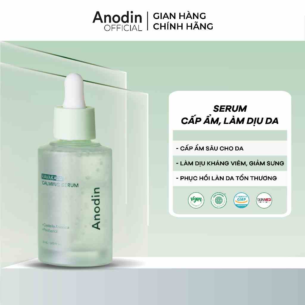 Serum siêu cấp ẩm và phục hồi da Kava Kaka Calming Anodin 50ml - Hàn Quốc Chính Hãng