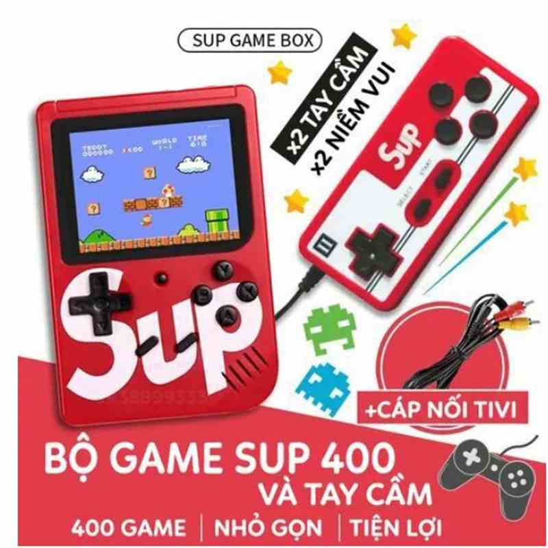 Máy Chơi Game 4 Nút 400 Trò Chơi Vui Nhộn, Kết Nối Được Với TV, Kết Nối Tay Cầm Chơi 2 Người, Bảo Hành 6 Tháng