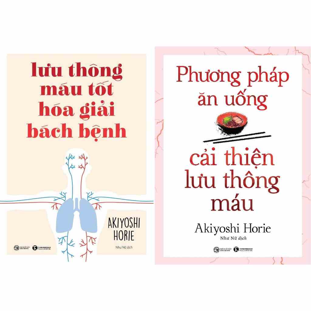 Sách - Lưu thông máu tốt hóa giải bách bệnh + Phương pháp ăn uống cải thiện lưu thông máu - 2 cuốn, lẻ tùy chọn