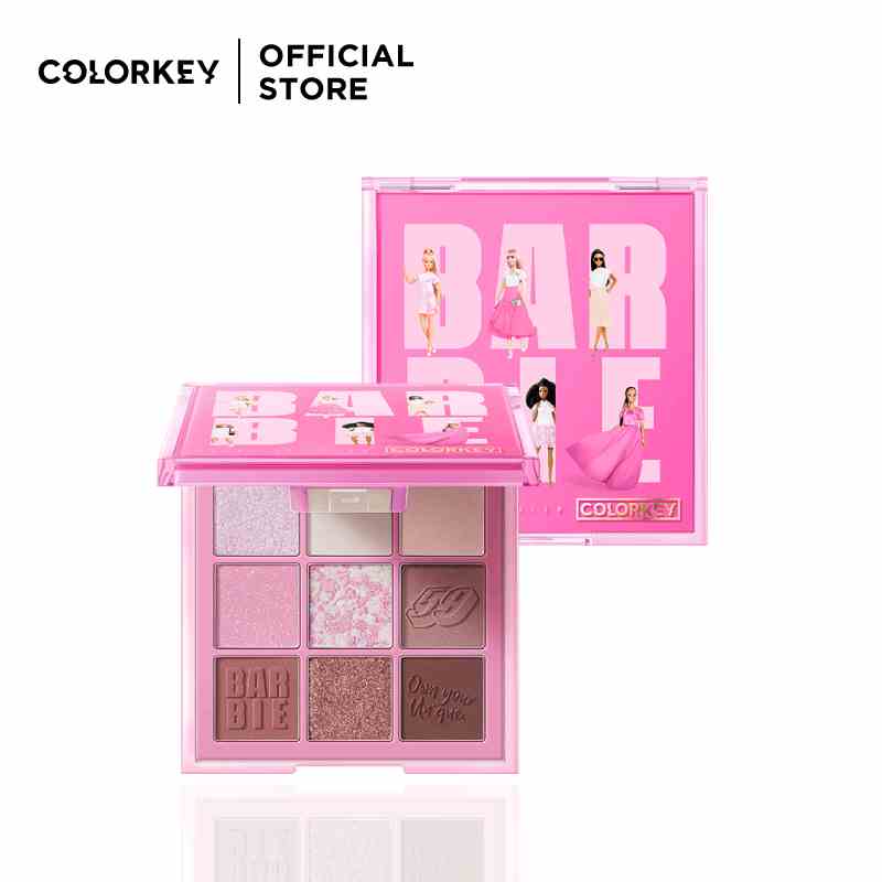 Colorkey Bảng phấn mắt 9 màu Barbie ngọt ngào