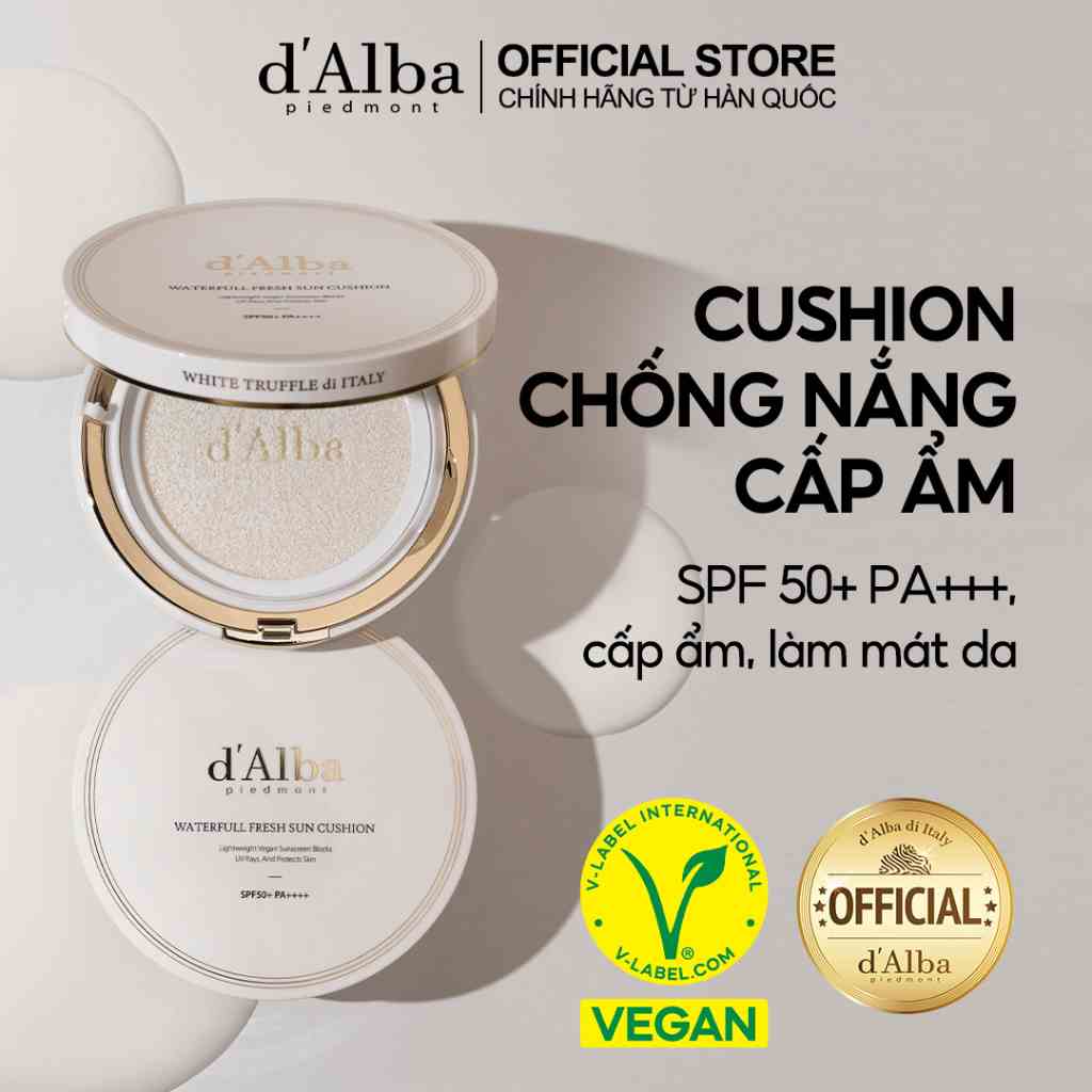 [dAlba Official] Cushion chống nắng cấp ẩm 25g