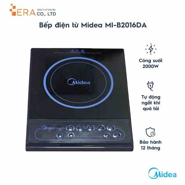 [Mã BMLTA35 giảm đến 35K đơn 99K] Bếp điện từ Midea MI-B2016DA