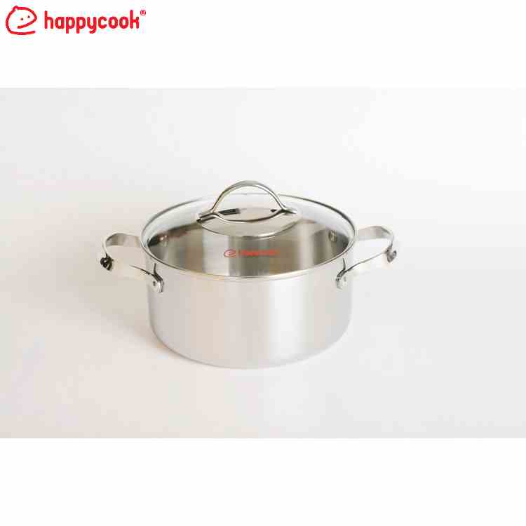 [Mã BMLTB200 giảm đến 100K đơn 499K] Nồi inox 304 5 lớp cao cấp Happy Cook HCS-24N5