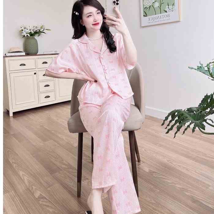 [Mã BMLT30 giảm đến 30K đơn 299K] Bộ Nữ Pijama SOJJUN Đồ Mặc Nhà Quần Dài Tay Ngắn Lụa Xước Tô Châu Cao Cấp 40-62kg