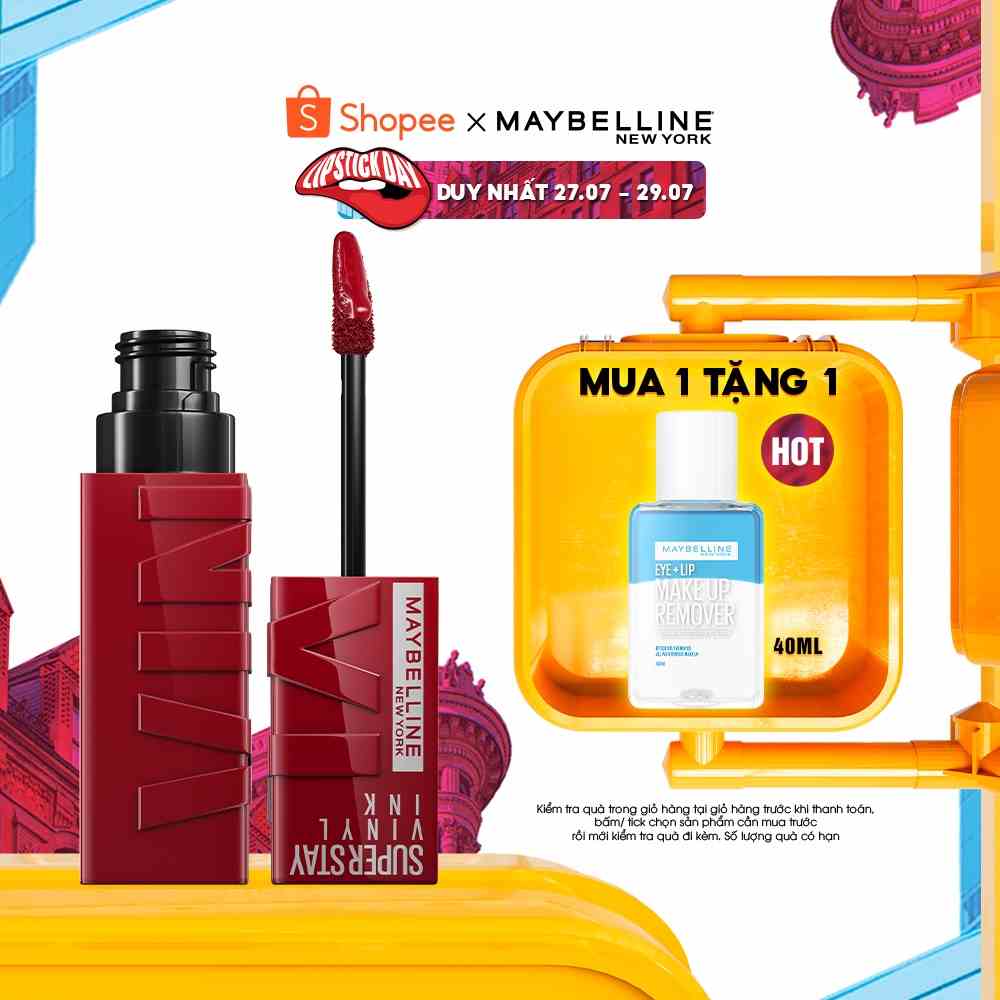 Son Bóng Bền Màu Nhẹ Môi Superstay Vinyl Ink Maybelline New York 4.2ml