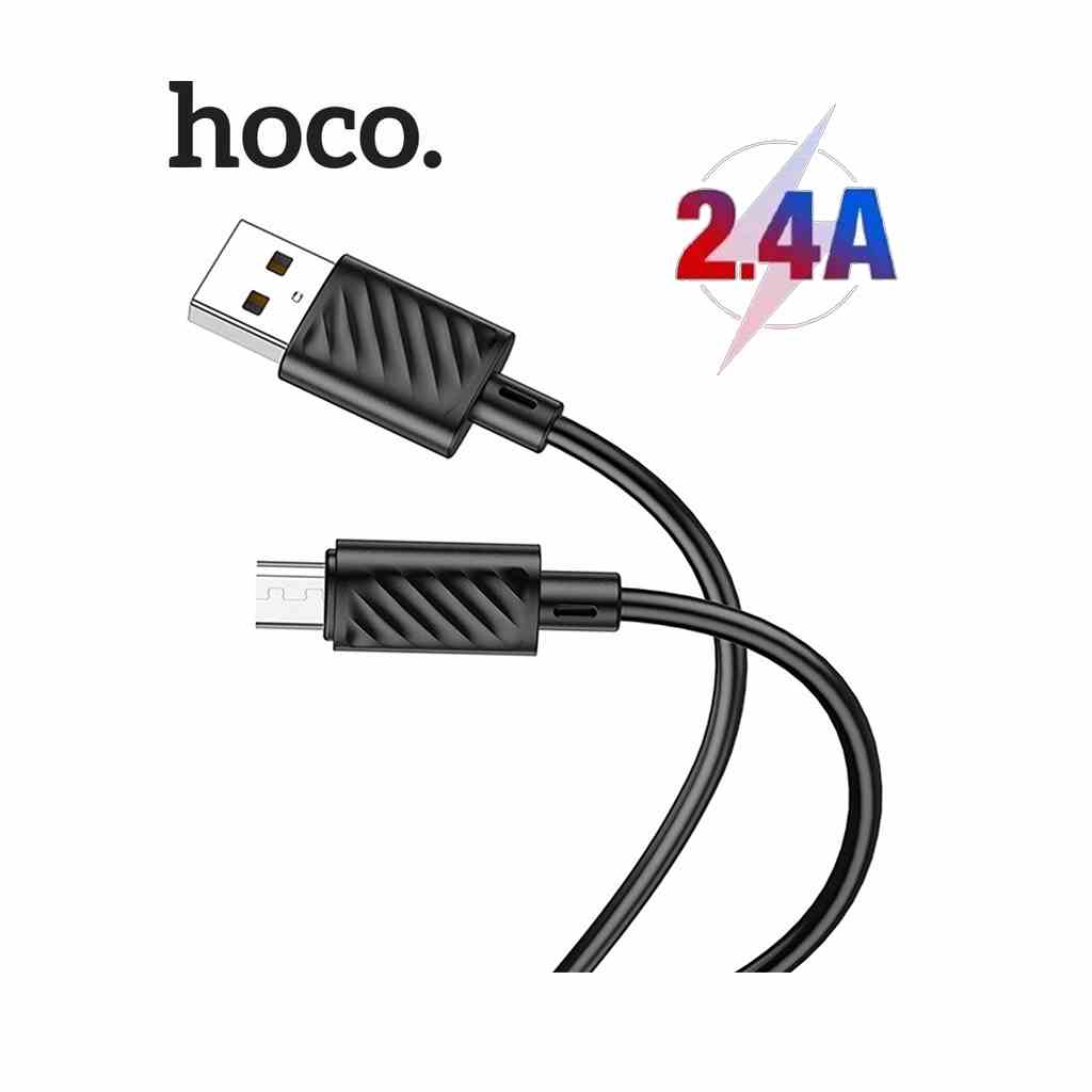 [Mã BMLTA35 giảm đến 35K đơn 99K] Cáp sạc 2.4A Hoco X88 Micro thiết kế chống gãy gập cho Android dài 1M ( Đen )