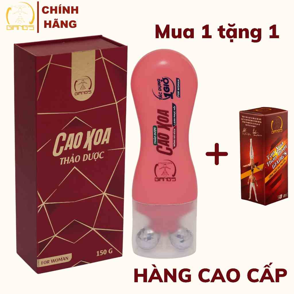 Gel xoa bóp GIANGS - Dầu xoa bóp thảo dược massage đầu lăn cao cấp - Giảm đau hương dịu nhẹ dành cho nữ chai 150ml