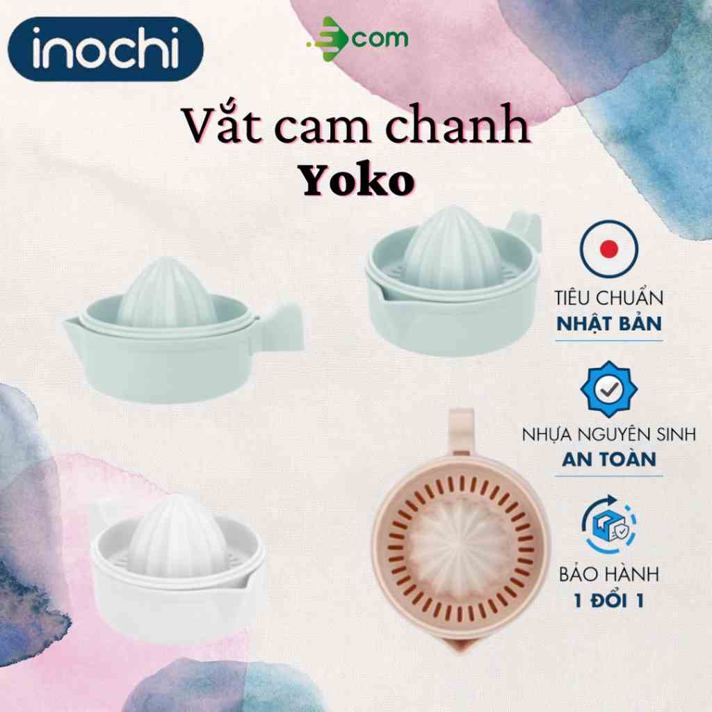 [Mã BMLTB35 giảm đến 35K đơn 99K] Bộ vắt cam chanh Yoko INOCHI - Nhựa Nguyên Sinh Kháng Khuẩn Tiện Lợi