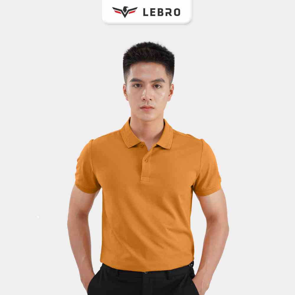 Áo polo nam, áo thun nam cổ bẻ, áo phông cotton cao cấp, dáng slimfit chuẩn form thể thao, trẻ trung LEBRO TPL23-005B