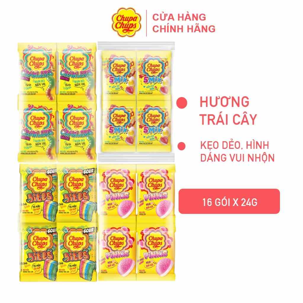 Kẹo dẻo Chupa Chups (16 gói nhỏ 24g)