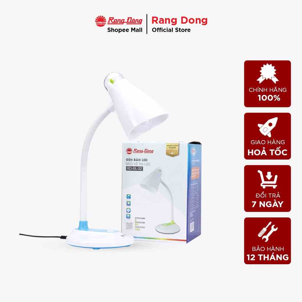 [Mã BMLTB35 giảm đến 35K đơn 99K] Đèn bàn Led chống cận 5W Rạng Đông - Model: RD-RL-32 5W