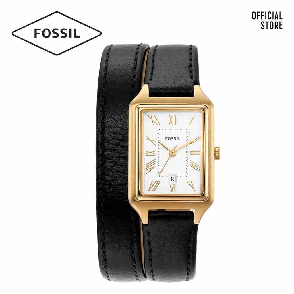 [Mã BMLTA35 giảm đến 35K đơn 99K] Đồng hồ nữ Fossil RAQUEL ES5235 dây da - màu đen