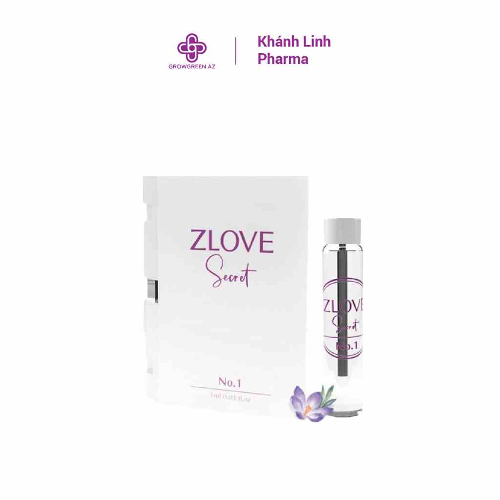 ZLVS NO.1 1ML-Nước hoa vùng kín Zlove Secret GrowGreenAz hương thơm quyến rũ, ngọt ngào, lôi cuốn 1ml (Hàng chính hãng)