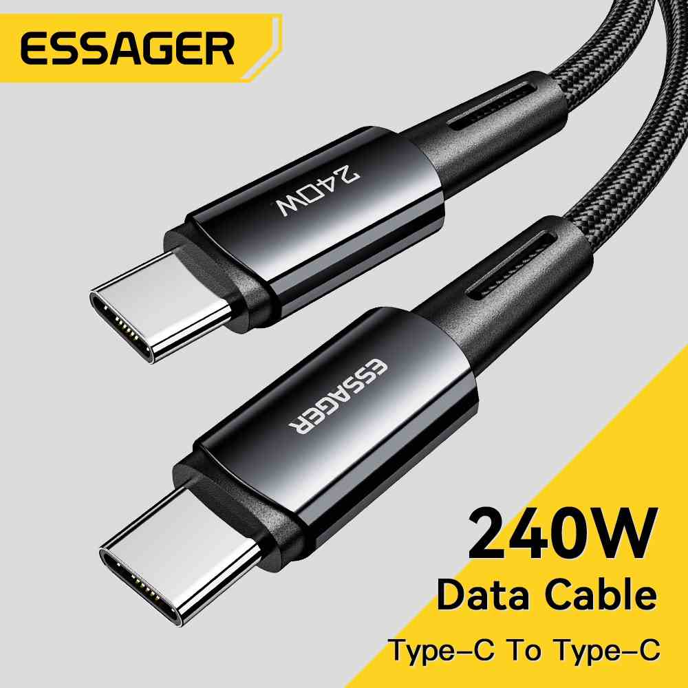 Essager Dây Cáp Sạc Nhanh usb Loại c 240w PD3.1 Cho Điện Thoại Huawei Samsung