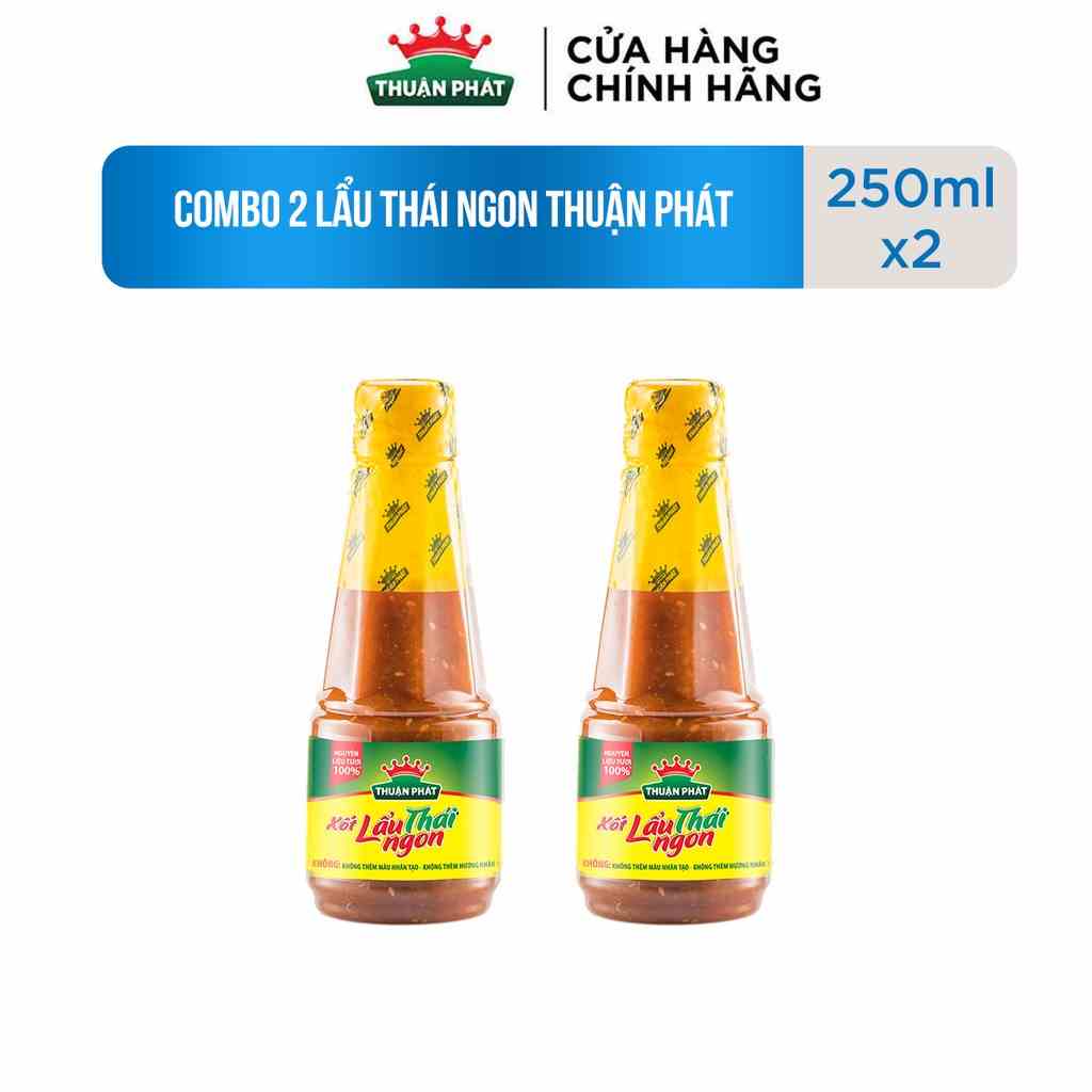 [Mã BMLTB200 giảm đến 100K đơn 499K] Combo 2 Sốt Lẩu Thái Ngon Thuận Phát 250gx2