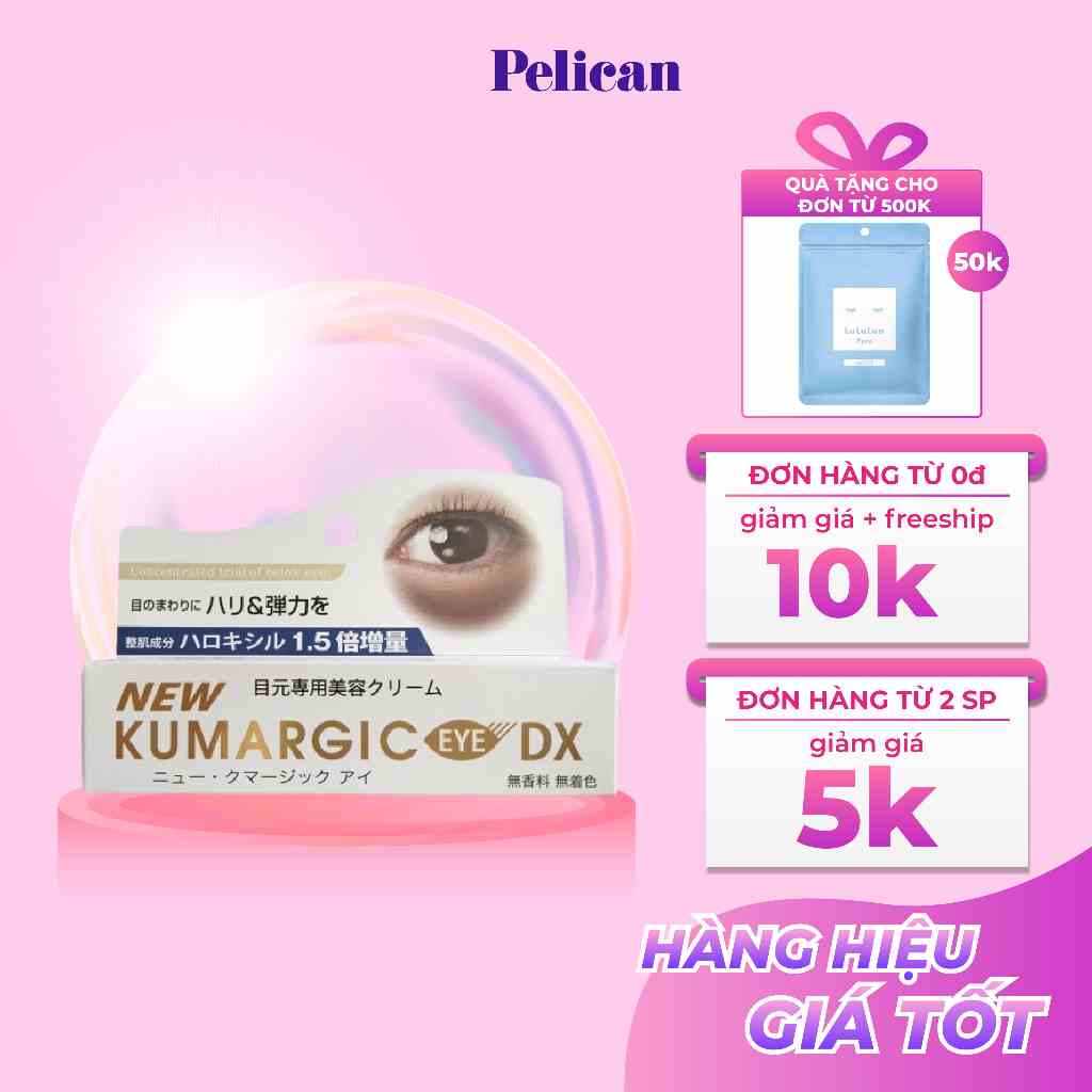 [Mã BMLTB35 giảm đến 35K đơn 99K] Kem mắt Kumargic Eye Cream 20g hỗ trợ giảm quầng thâm mắt Nhật Bản