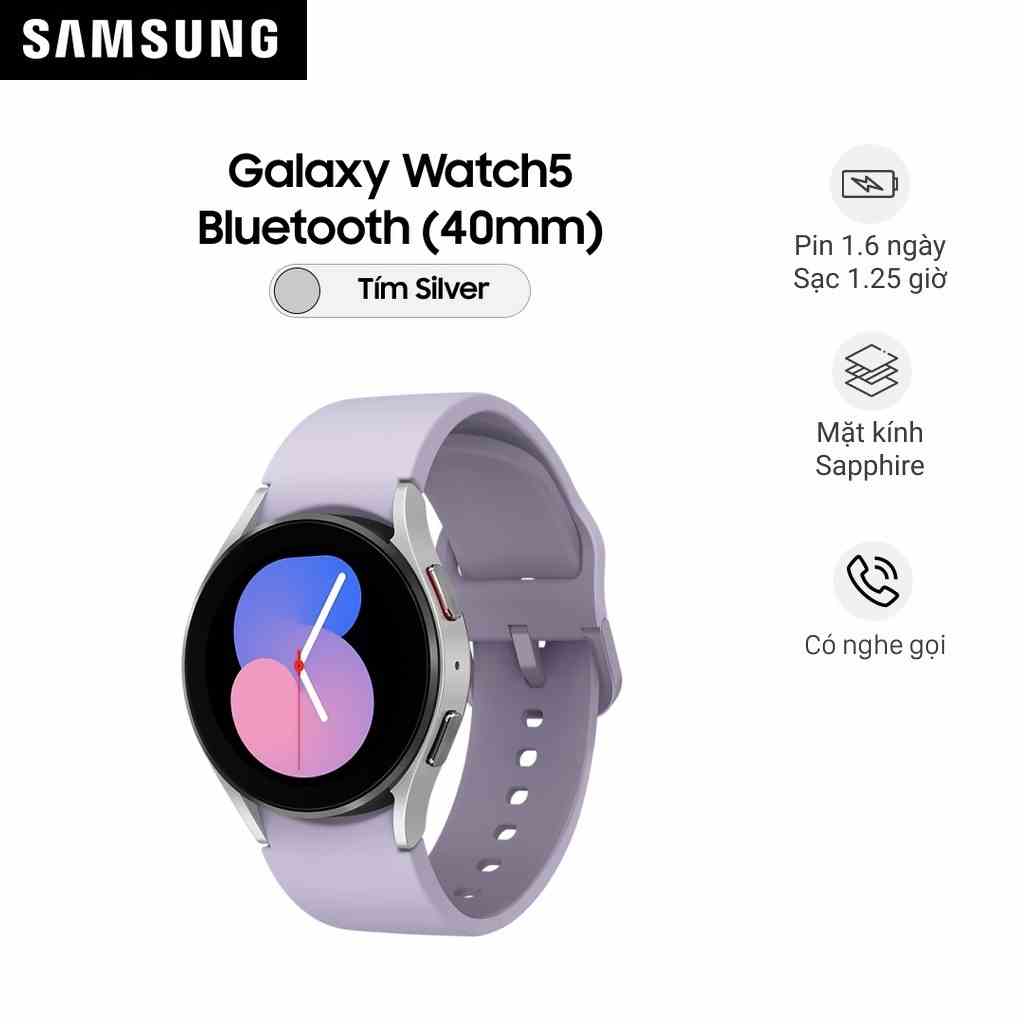 Đồng hồ thông minh Samsung Galaxy Watch 5 Bluetooth (40mm) R900 - Hàng Chính Hãng