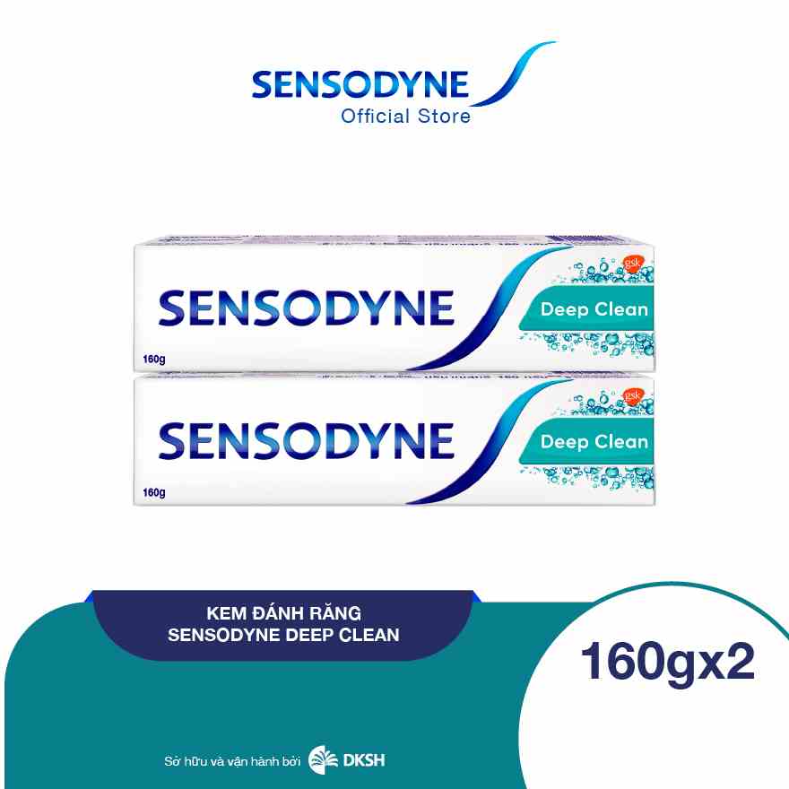 Bộ 2 Kem đánh răng Sensodyne Deep Clean 160g