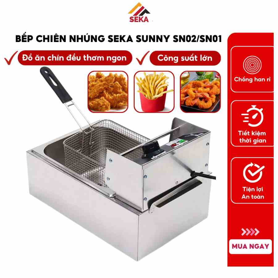 Bếp Chiên Nhúng SEKA SUNNY SN01, Dung tích 6L