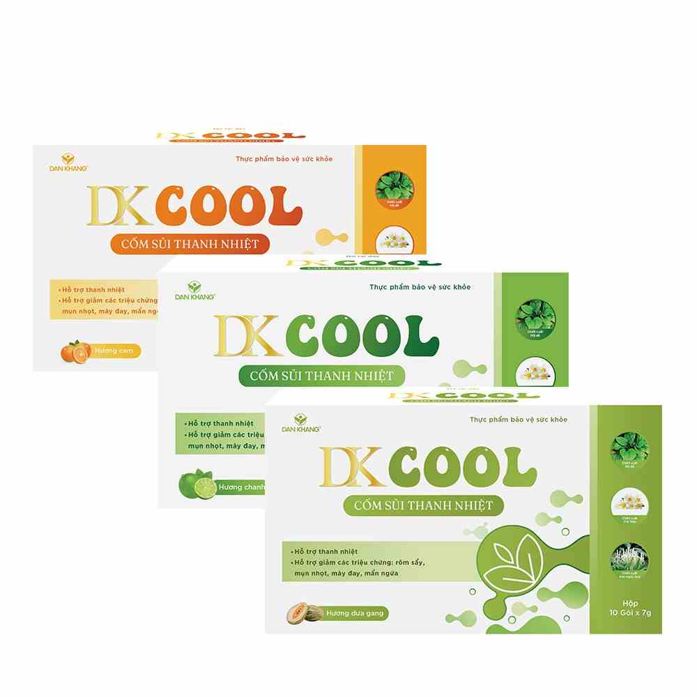 [Quà tặng] Cốm Sủi Thanh Nhiệt DKCOOL Hỗ Trợ Thanh Nhiệt - Hộp 10 gói x 7g