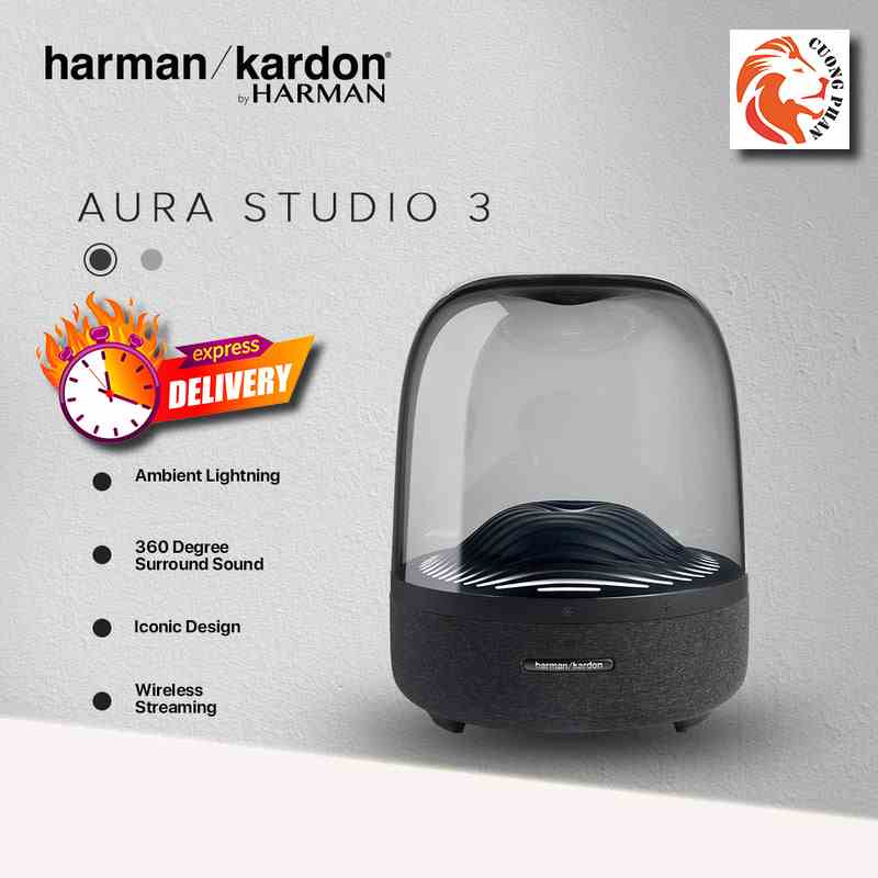 Loa Bluetooth Harman/Kardon AURA STUDIO 3 - Sang Trọng và Tinh Tế - AUX , 130W - Hàng Chính hãng PGI - Bảo Hành 12 Tháng